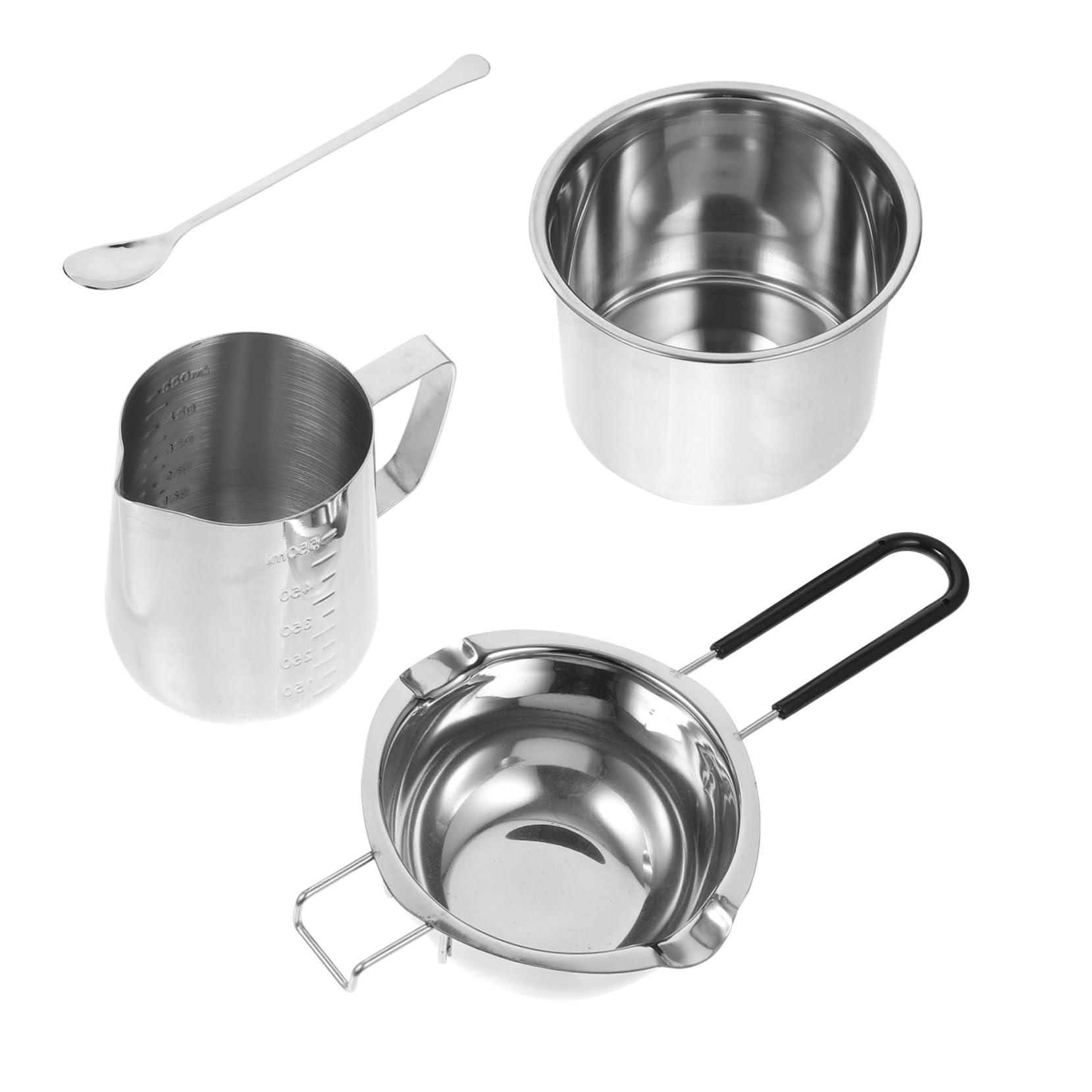 VILLCASE 1set Butter Melting Pot Handle Double Boiler for Cooking for Outdoor Grilling and Daily Use Material Easy to Clean