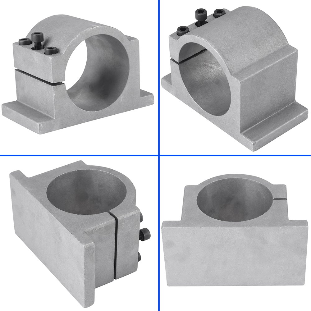 80mm/100mm Średnica mocowania wrzeciona Aluminiowy uchwyt do montażu silnika wrzeciona CNC Zacisk ze śrubami(100mm)