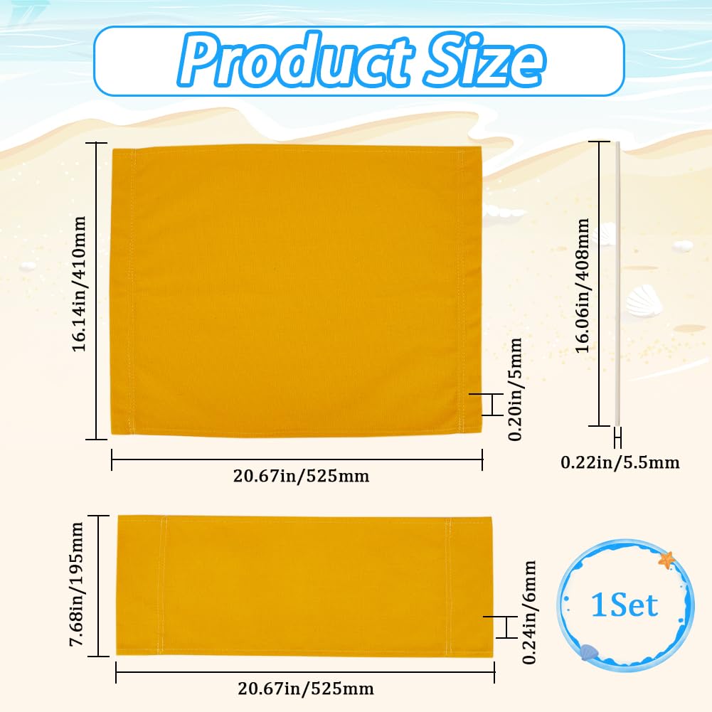 GORGECRAFT 1 Ensemble De Toile De Remplacement Pour Chaise De Réalisateur,Casual Home Canvas,Kit De Couverture De Chaise De Directeur Décontractées Avec Bâton En Bois Pour Studio De Maquillage