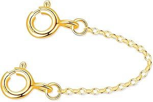 Bracelet Safety Chain - 24k Gold Plated Security Chain for Bracelets