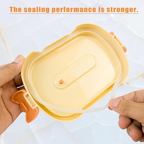 Miniatura 3 de SUNPRO Bento Lunch Box for Kids and Adults - Dishwasher and Microwave Safe, BPA and PVC-Free Snack Container (MIXCOLOR-C)