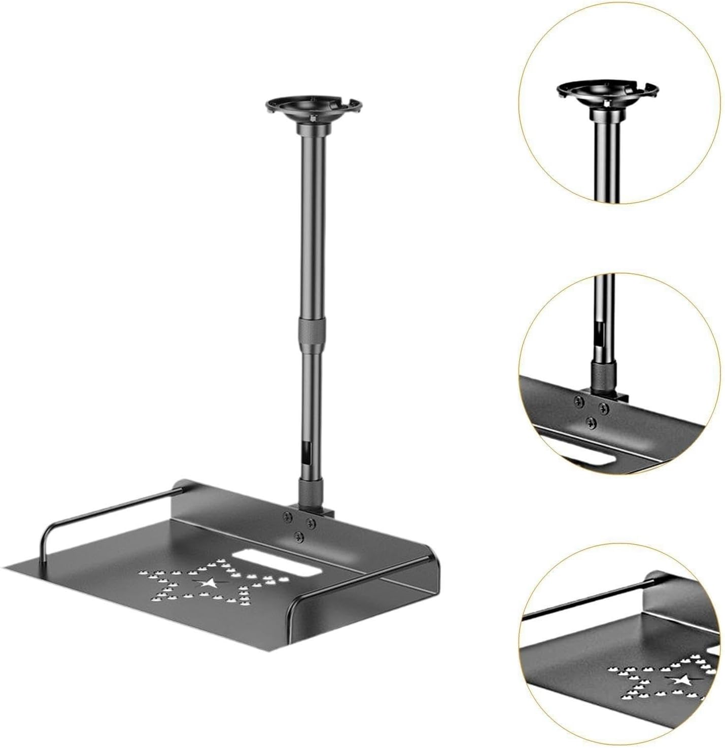Projector Ceiling Wall Mount Tray, Universal Holder for Projectors Video Cameras, Home Bedroom Use
