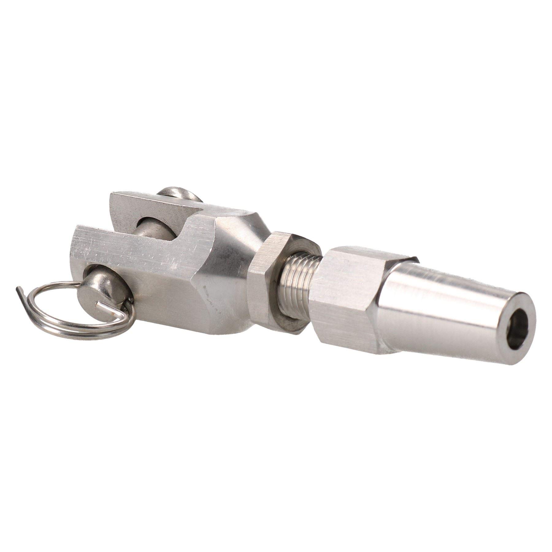 AB Tools 5mm Wire Cable Rope Jaw Rigging Terminal Swageless DIY Fitting Stainless 316