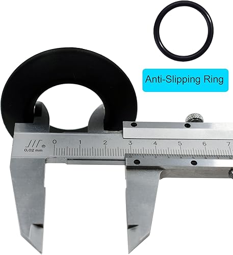 Miniatura 6 de 4 anillos universales de goteo para kayak y canoa, no más deslizamientos hacia arriba y hacia abajo (negro)