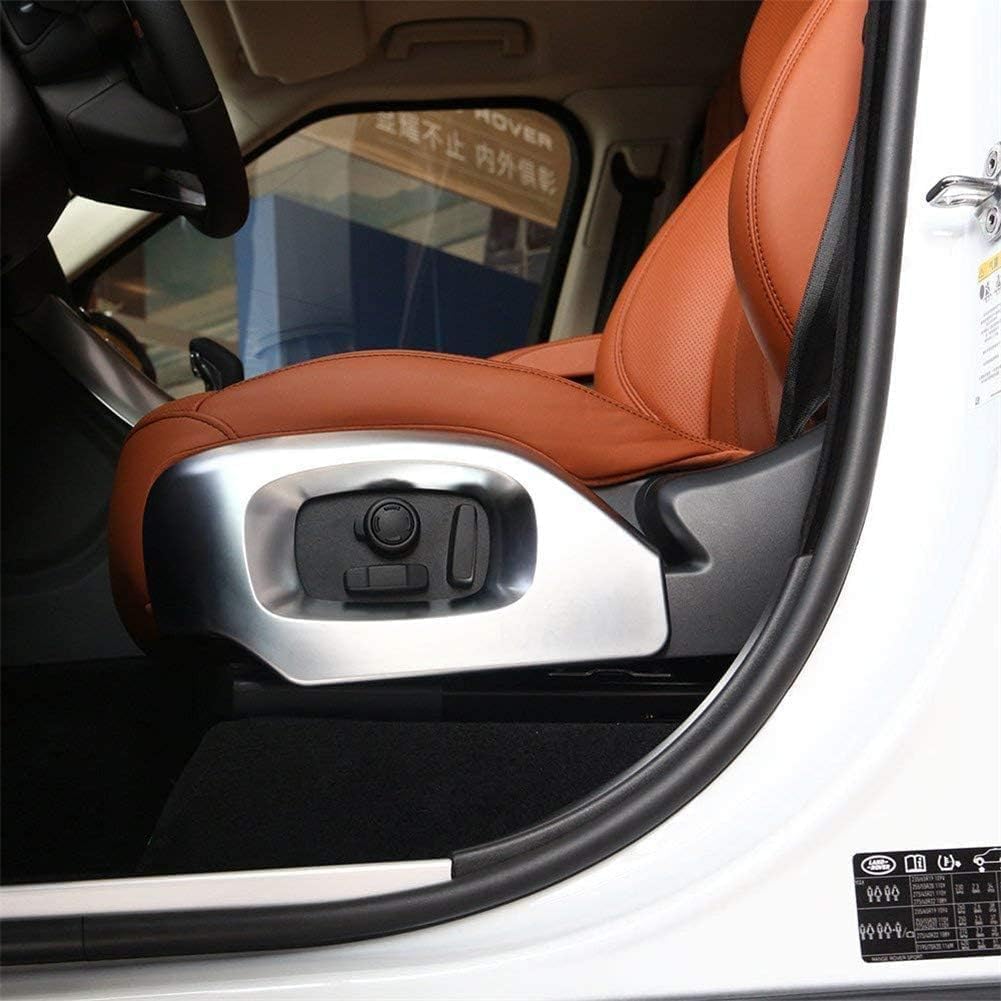 Compatible with Sport Vogue SE ABS Chrome Seat Side Cover Frame Trim Car Interior Accessories(2014-2017 RR Sport/Vogue SE/Autobiography,Silver)