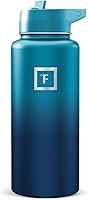 Vista 82 de IRON °FLASK Frasco de hidratación para acampar y senderismo con boquilla, botella de agua deportiva de acero inoxidable con aislamiento de boca