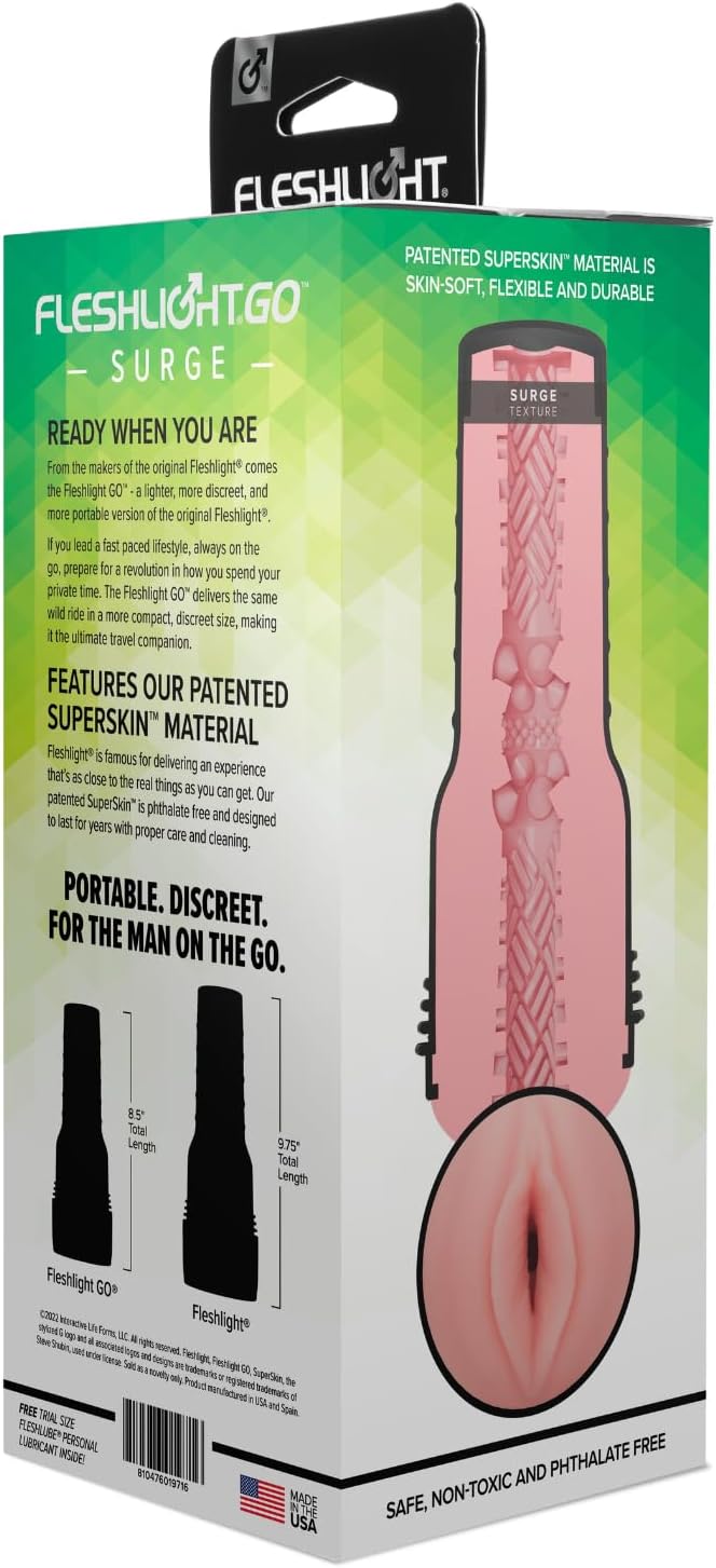 Fleshlight Go Surge | Travel Masturbator | Compact and Discreet | Male Masturbator