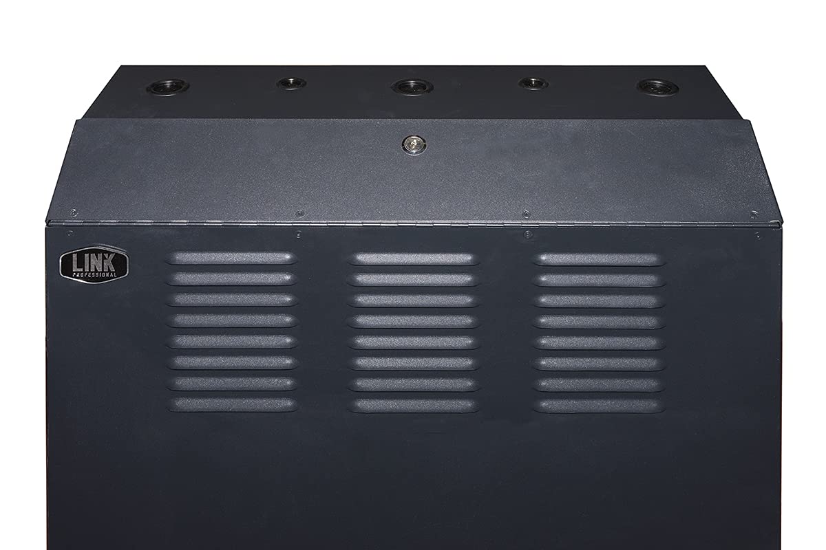 Armadio Rack 19" da Muro Verticale 5U 650x1082x248 mm Nero per Server Profondi Fino a 92 cm Montanti Regolabili