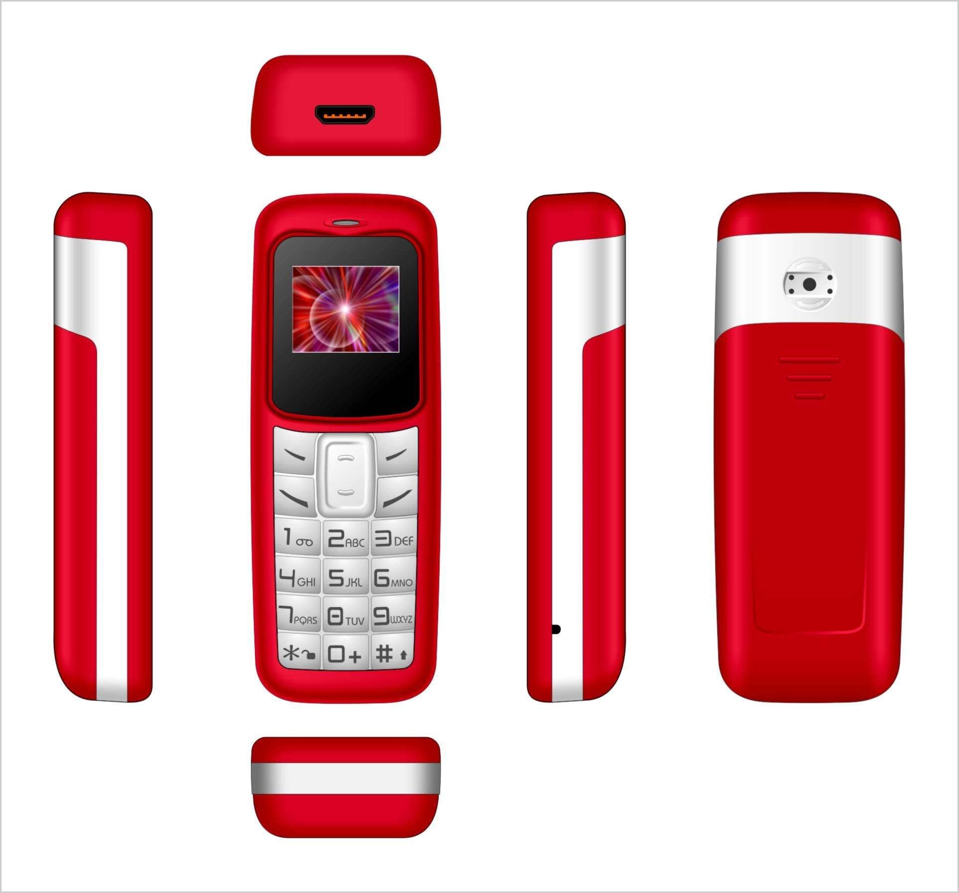 Unlocked Mini GSM Cellphone (Red)