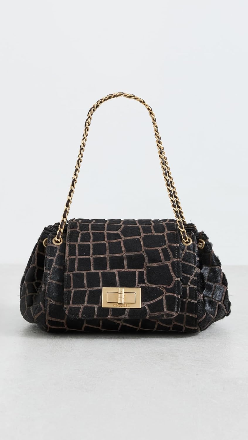 CHANEL Shopbop Archive Women's Pre-Loved Chain Shoulder Bag, Horsehair - Image 2