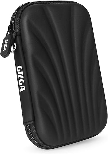 GIZGA 2.5″ Hard Drive Case Self Tattoo Hard Shell (Black)