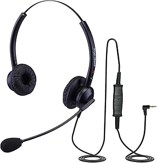 Headset for Avaya 1408 1416 9408 9410 9434 9504 9508 Telephones Home Office Call Centre Noise Cancelling Mic Comfortable Headband QD010 + EAR510 Single Ear
