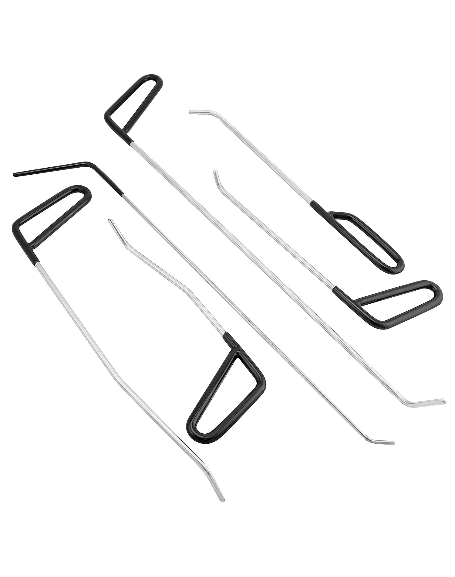QWORK® Kit Riparazione ammaccature Auto, Strumento Riparazione ammaccature, Kit Riparazione grandine, 6 Tipi di Barre di Ferro per Riparazione ammaccature