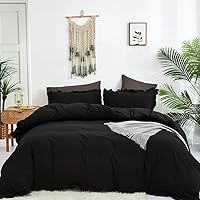 Vista 49 de CLOTHKNOW Juego de edredón de 3 piezas a cuadros color beige óxido, tamaño Full, juego de ropa de cama de cuadros edredón terracota con 2 fundas