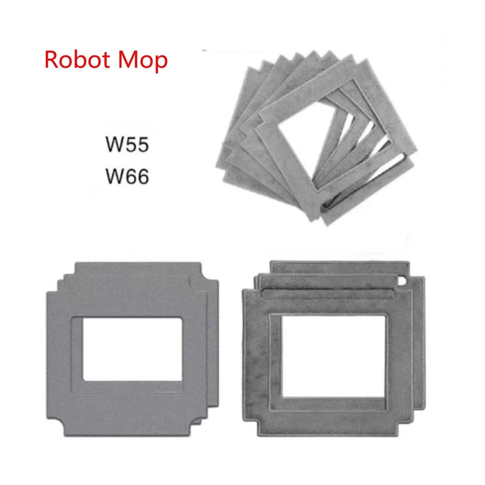 Tappetino for Robot for La Pulizia Dei Vetri, Compatibile Con HUTT, W66 W55 Special, Straccio for Robot for La Pulizia Dei Vetri(W66)