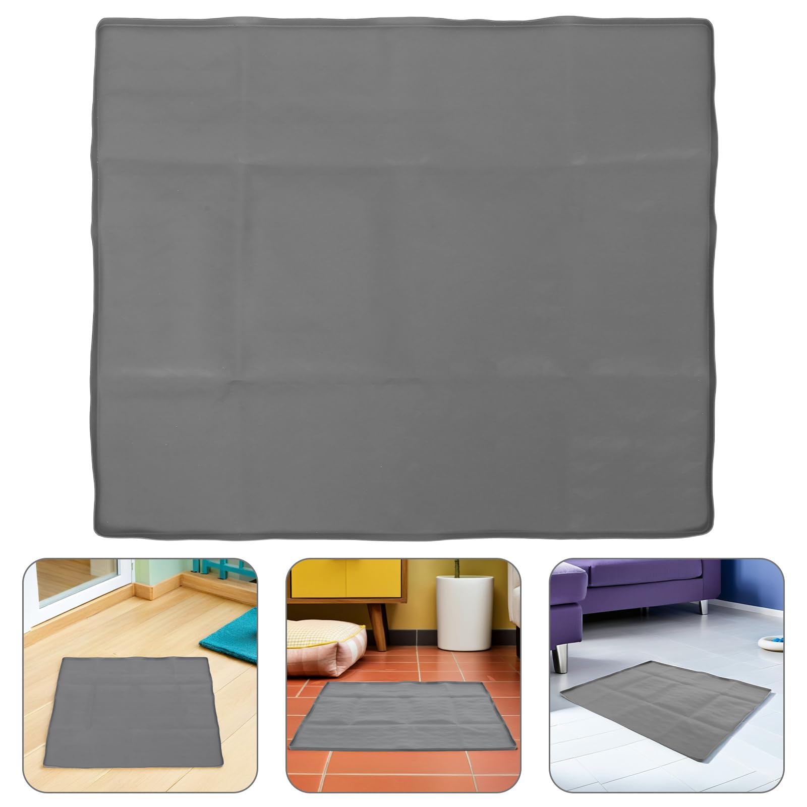 YARNOW Support avec Bord Haut et Base Antidérapante Plateau Facile à Utiliser pour Tapis de Propreté en Silicone pour Chiots en Apprentissage Propreté Lors de Voyages