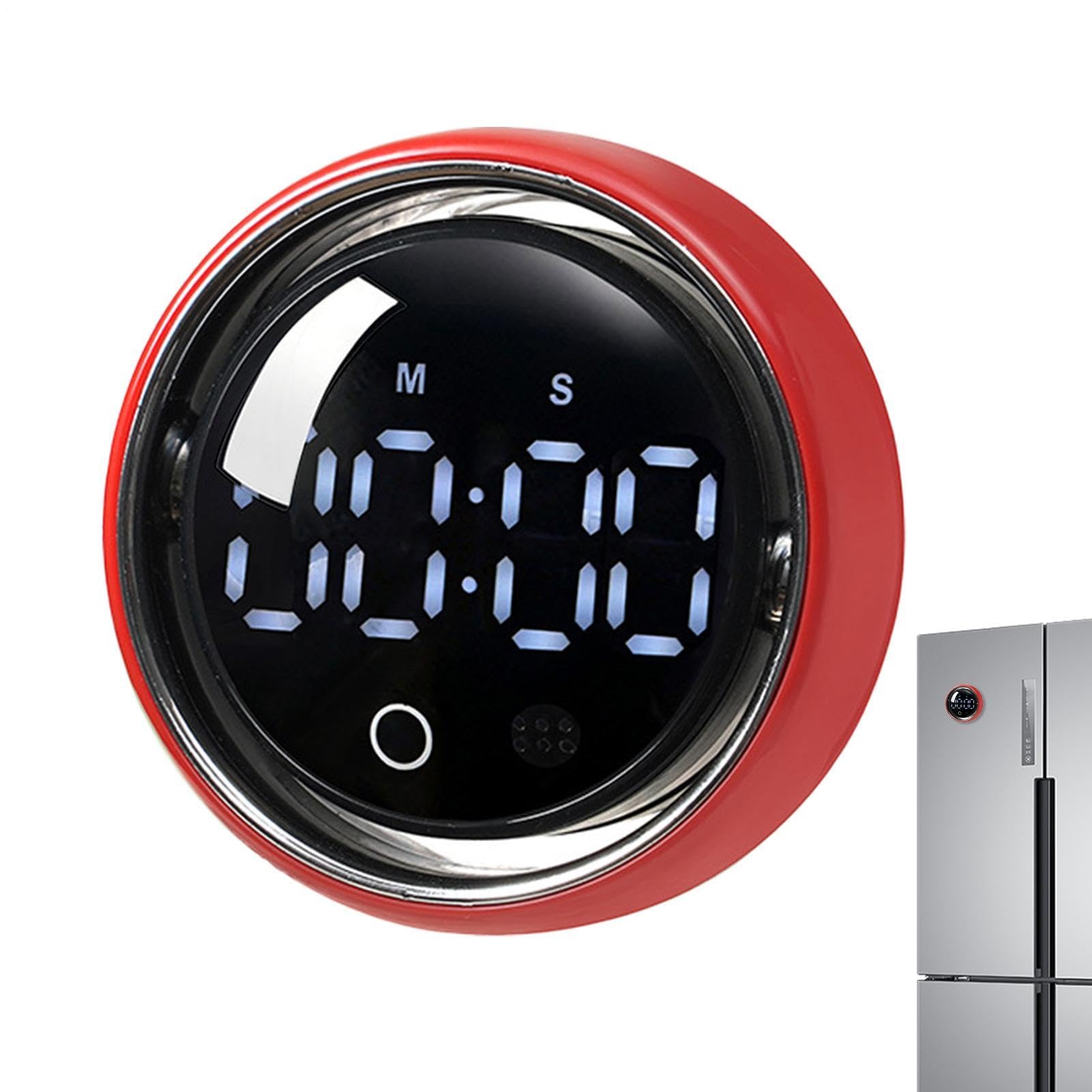Temporizador digital de cocina magnético con reloj despertador de voz para aula y aprendizaje