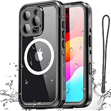 Nisso Waterproof Case for iPhone 16 Pro Max6.9" with MagSafe Snowproof,Dustproof and Shockproof,IP68 Certified Real 360 Full Body Protection Fully Sealed Underwater Cover for iPhone 16 Pro Max