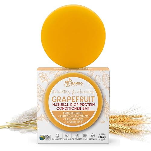 Miniatura 10 de Barra de jabón para el cabello con proteína de arroz sólido, barras acondicionadoras para el cabello con todos los aceites esenciales naturales a