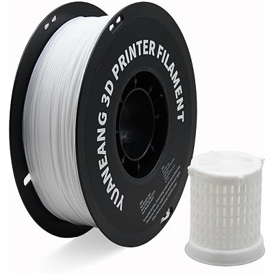 TPU 3D Printer Filament 1.75mm White, 1kg Spool, Flexible & Durable TPU Material (Shore 95A), High Elasticity, Impact-Resistant, Wear-Resistant, ±0.03mm Precision