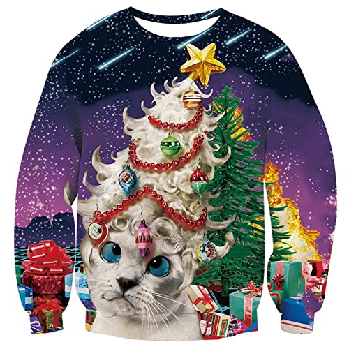 Freshhoodies Unisexe Pull De Noël Arbre de Noel Unisexe Créatif