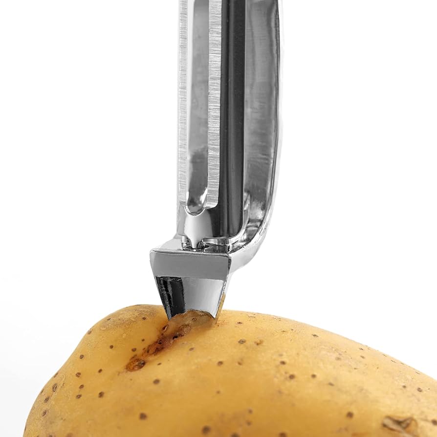 果物と野菜の皮むき器 ステンレススチール ー Y字とI型 ピーラー