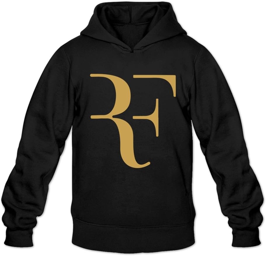 SHFL Men's Roger Federer Logo Hooded Sweatshirt Black M