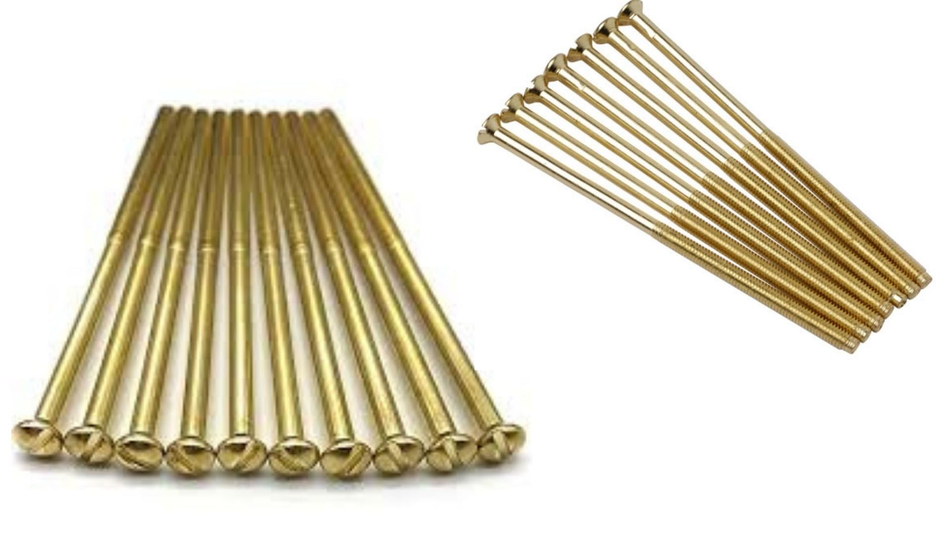 Electrical Long Socket Screws 40mm, 50mm, 75mm Black Nickel, Brass