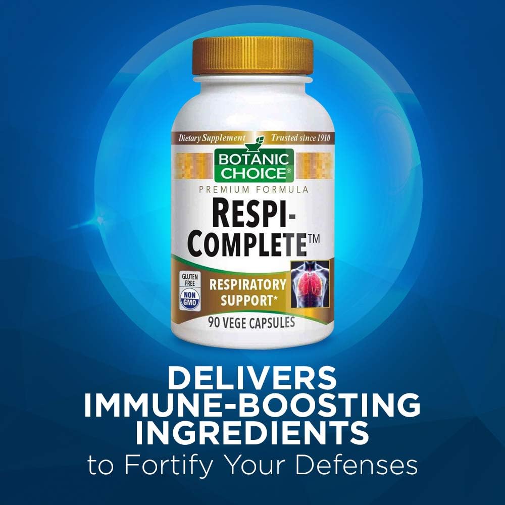 Botanic Choice Respi-Complete - Support Respiratory Health with Quercitin, Echinacea, Bromelain-Adult Daily Supplement