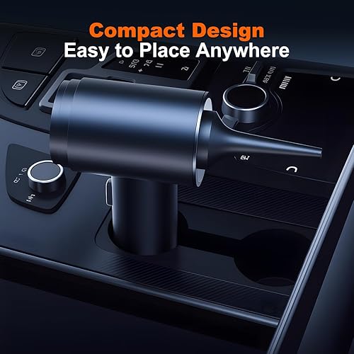 Miniatura 5 de Aspiradora de mano para automóvil, aspiradora inalámbrica para automóvil con la mejor succión de 10000 PA, plumero de aire 2 en 1 y aspiradora,