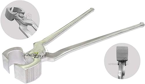 Extractor y esparcidor de zapatos de caballo de 14 pulgadas, herramienta de herrador hecha a mano, extractor de pezuñas de acero inoxidable