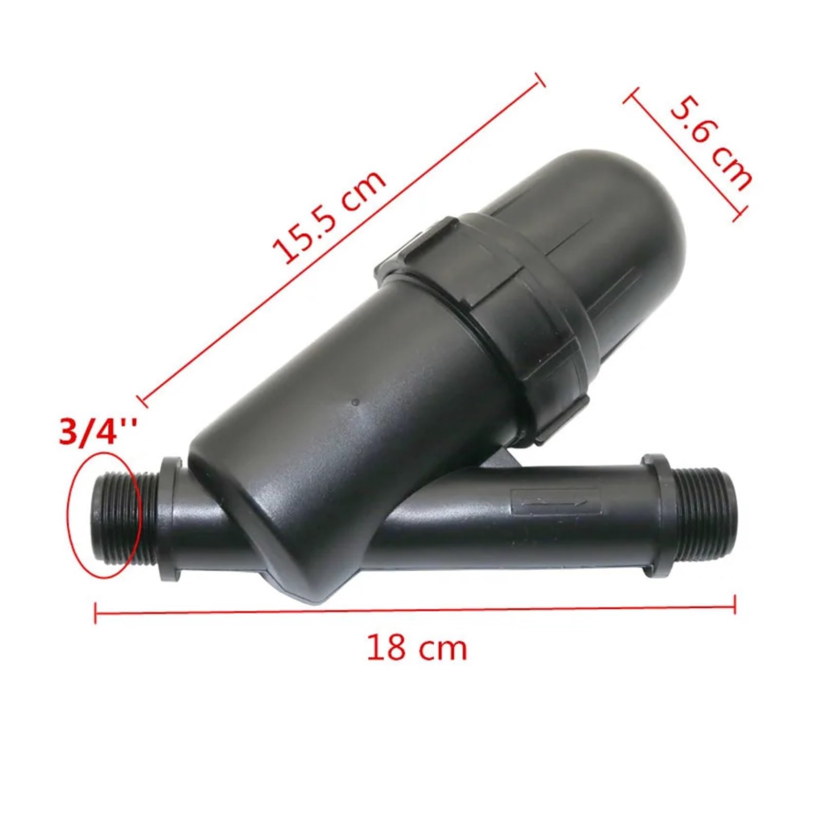 Filtro de disco de rosca macho, 3/4 pulgadas, malla 120 para riego de invernaderos de jardín, diseño laminado, sistema de riego agrícola