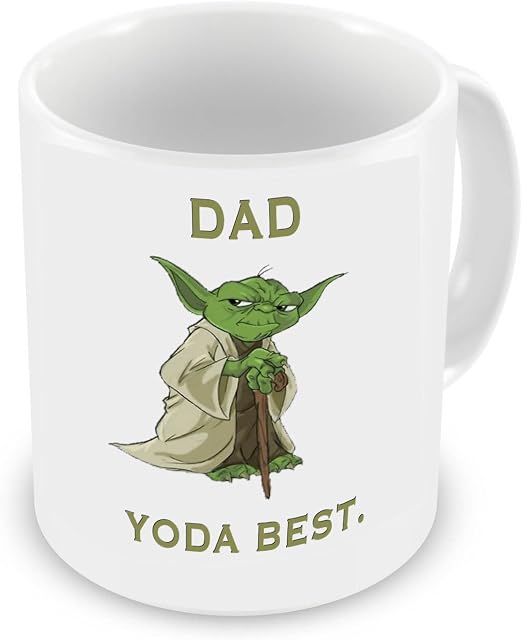 GrassVillage Dad Yoda Best Novelty Gift Mug Mug Xmas Present 11oz