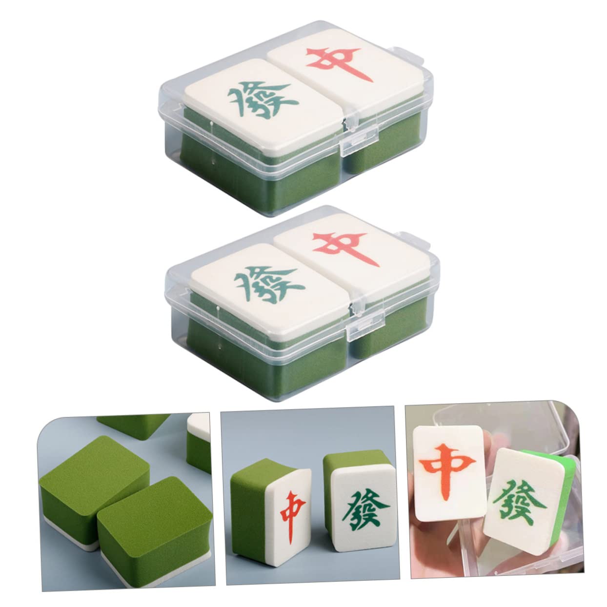 Healeved 5 Set Di Applicatori Per Fard E Cipria Per Il Trucco Set Da 4 Pezzi*5