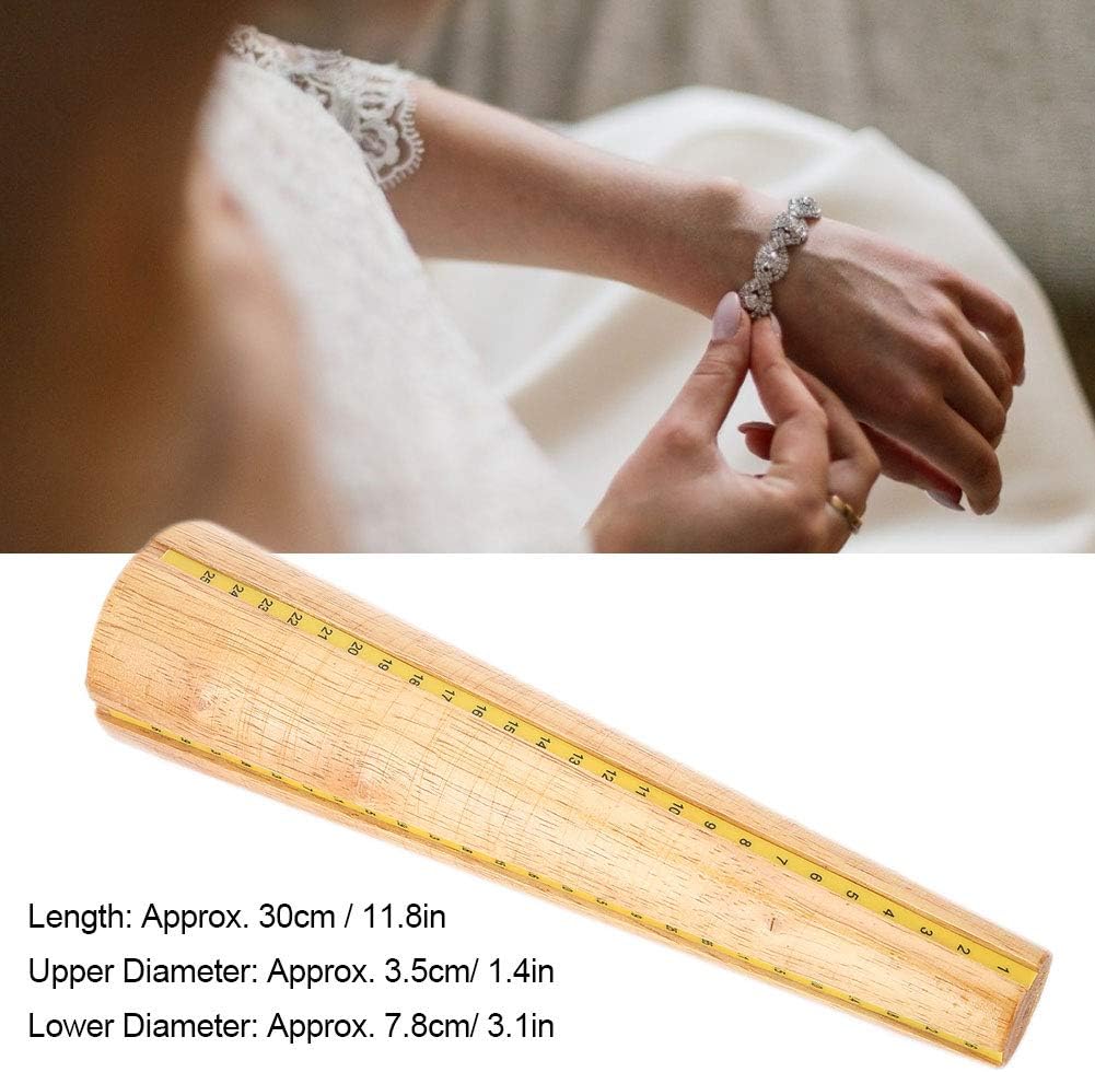 Bracelet Making Stick Bangle Mandrel, Jewelry Making Tool, Round Shape Wire Wrapping Accessory, Wood Material, Comfortable Grip, Sturdy and Sturdy, 30cm Length