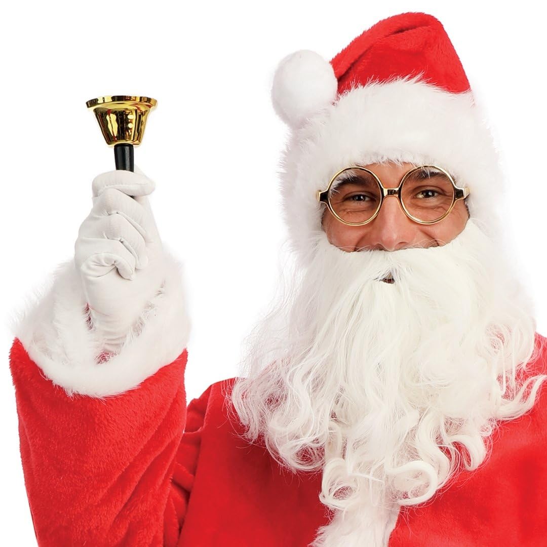 Cloche Dorée De Noël Père Noël - Son Extra Fort Et Design Festif