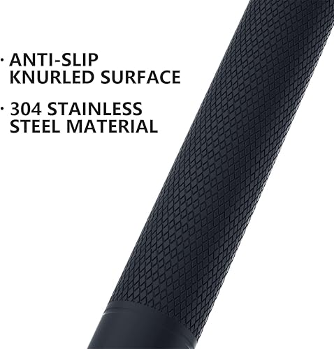 Miniatura 3 de Barra de agarre antideslizante de 24 pulgadas para ducha, color negro aceitado de 1.25 pulgadas de diámetro, barra de agarre para baño, barra de