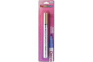 Uchida 200-C-GLD Marvy Deco Color Fine Point Paint Marker, Gold