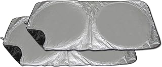 Generic 2X Nylon Car Sun Shade - Silver