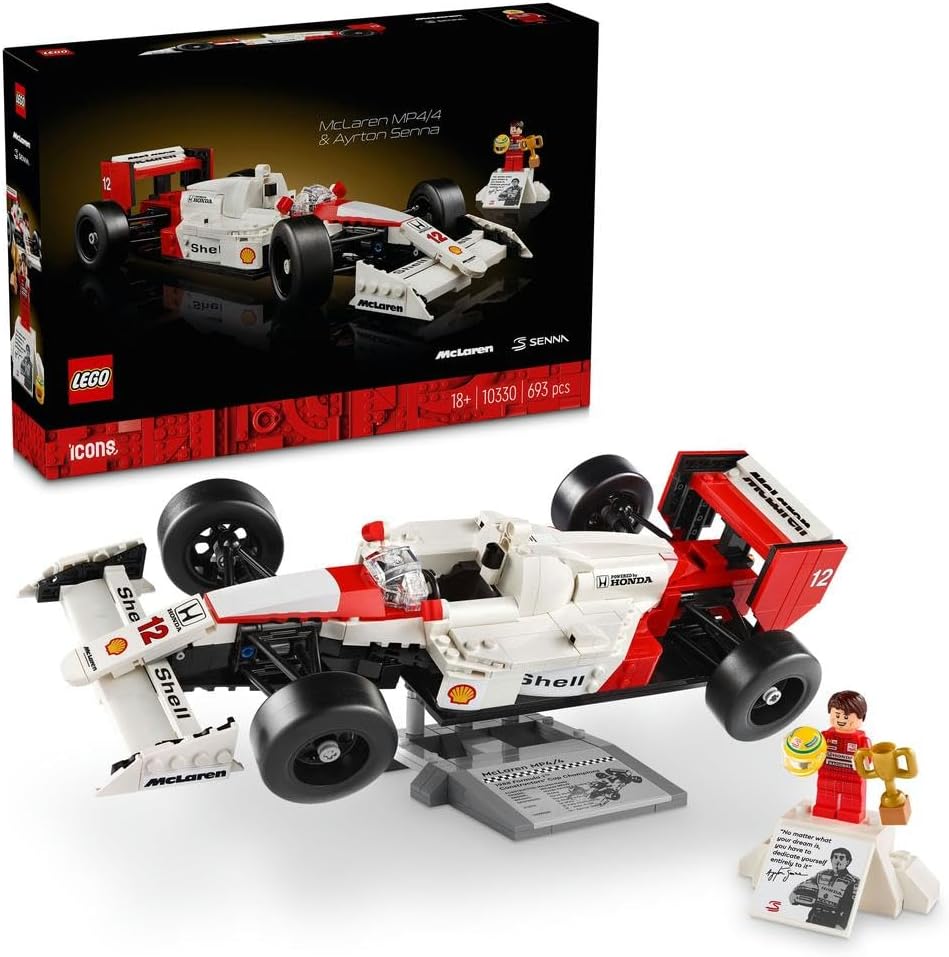 Icons McLaren MP4/4 & Ayrton Senna Set for Adults 10330