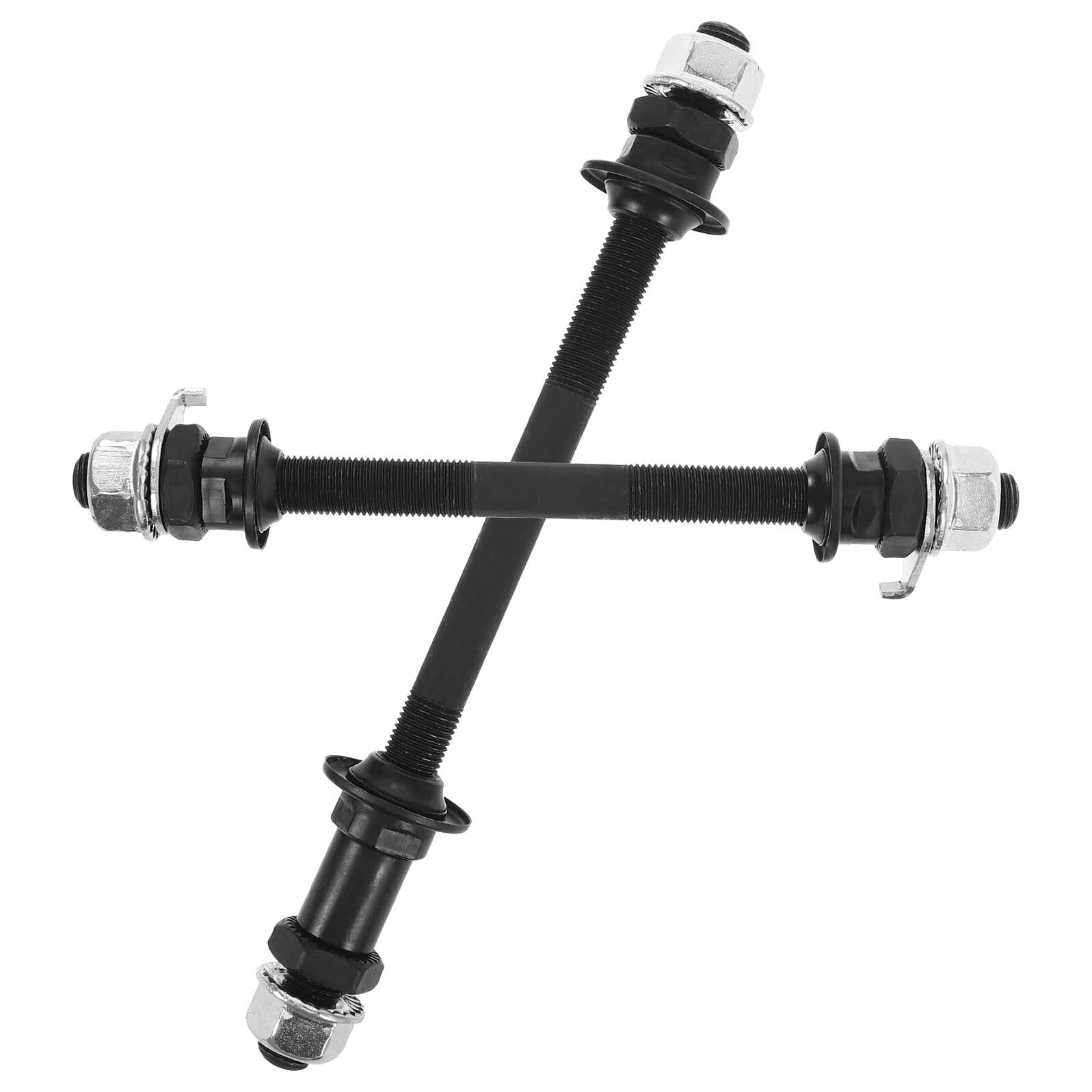 Alasum Fahrrad Schnellspanner Achsen Set Vorne Hinten Robuste Stahlachsen für Mountainbike und Rennrad Kompatibilität Schnelle Montage Langlebiges Radnaben Zubehör
