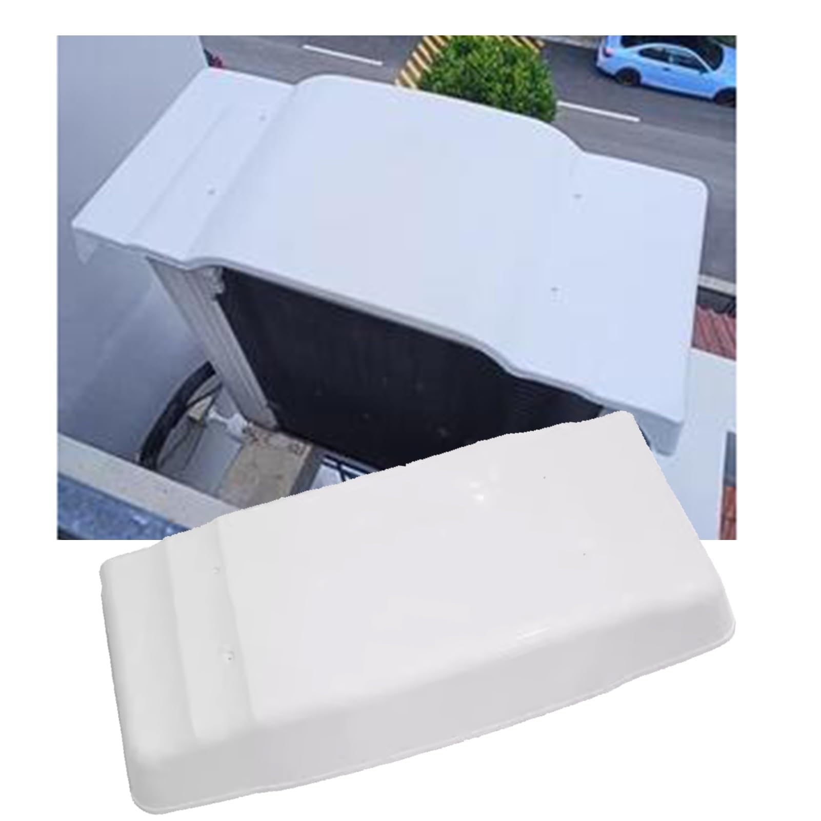 Protection climatiseur PVC 3 mm blanc durable haute densité