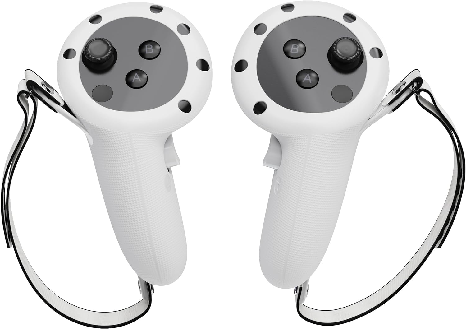 Careflection VR Controller Grips Cover for Meta Quest 3 Accessories, Silicone Controller Protector for Oculus Quest3 Controllers Grips, Soft Grips Skin with Adjustable Strap (White)-picture-36