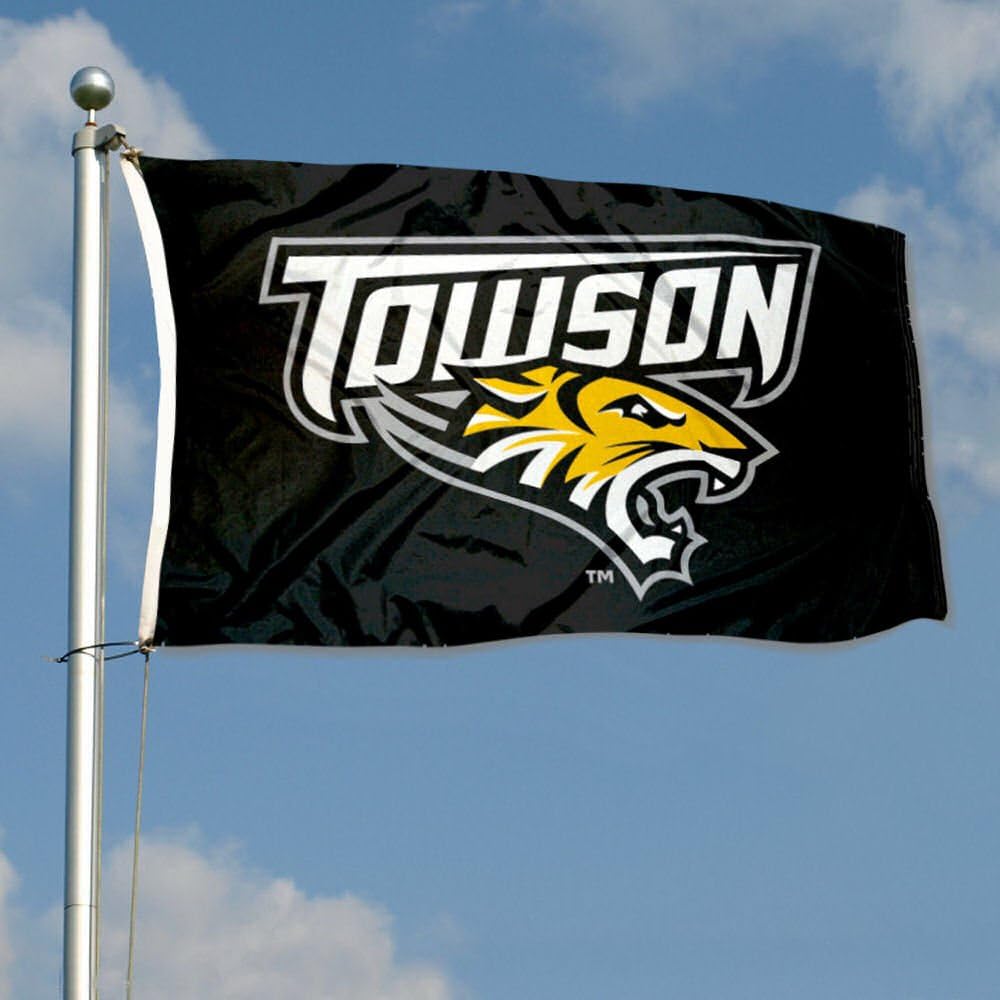 Towson Tigers TU University Large College Flag - Image 3