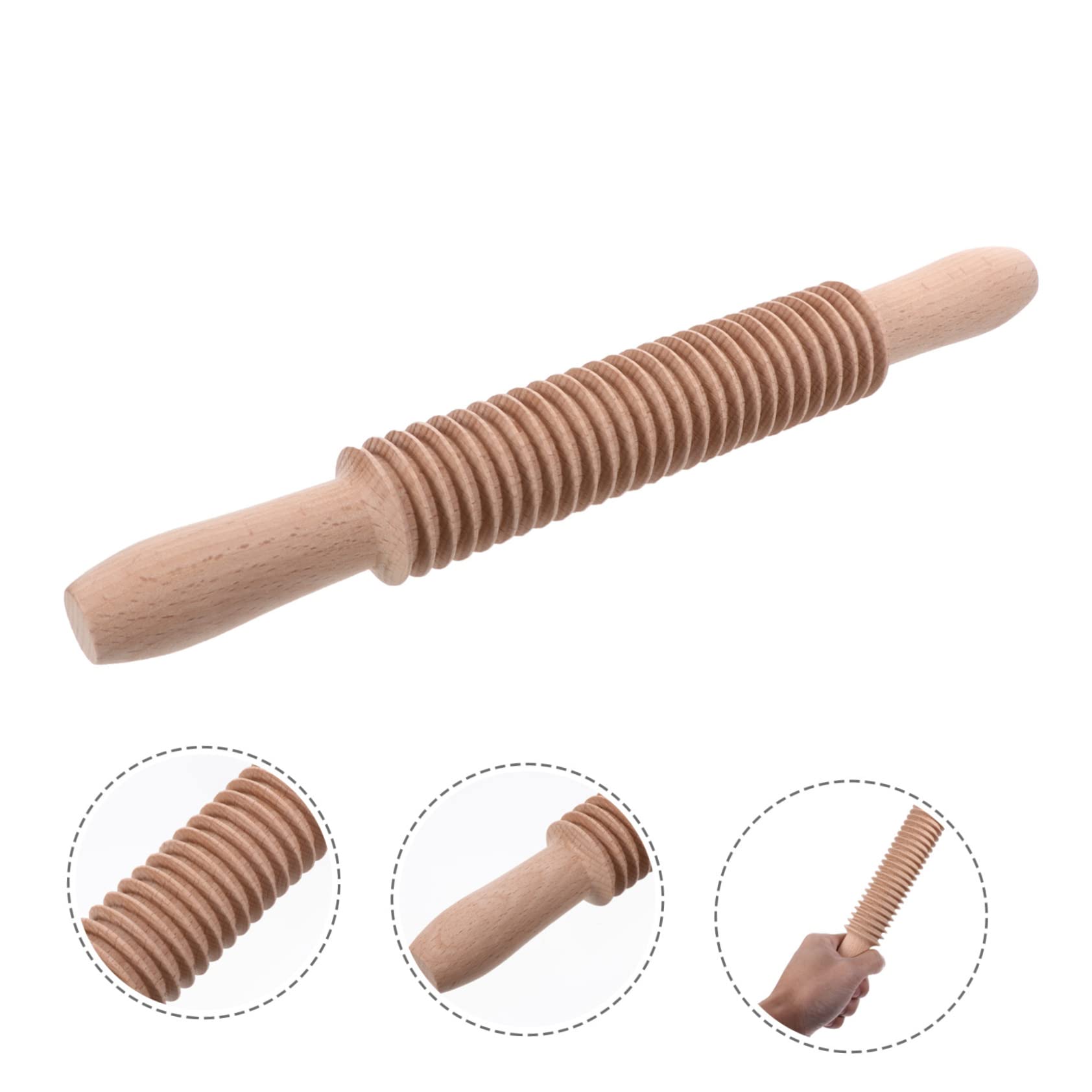 TOPBATHY 2 Piezas Rodillo Palo Rodante Panetón Varilla Para Amasar La De Pizza Tabla Rodante Alfiler Cocinar Rodando Pasta Tallarines Espaguetis o Pasta De Madera