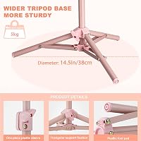 Koolehaoda 60 cm-es Mobil Állvány 360° Gömbfejjel és 26 cm Flexibilis Nyakkal - Alumínium Tripod Videó Lámpához, Körlámpa és Telefontartó -  4