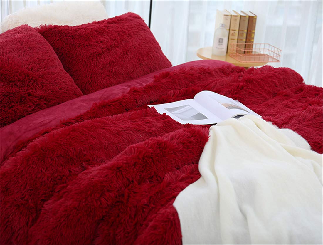 Chagoo Faux Fur Pillow Shams, Soft Faux Fur Pillow Case Cushion