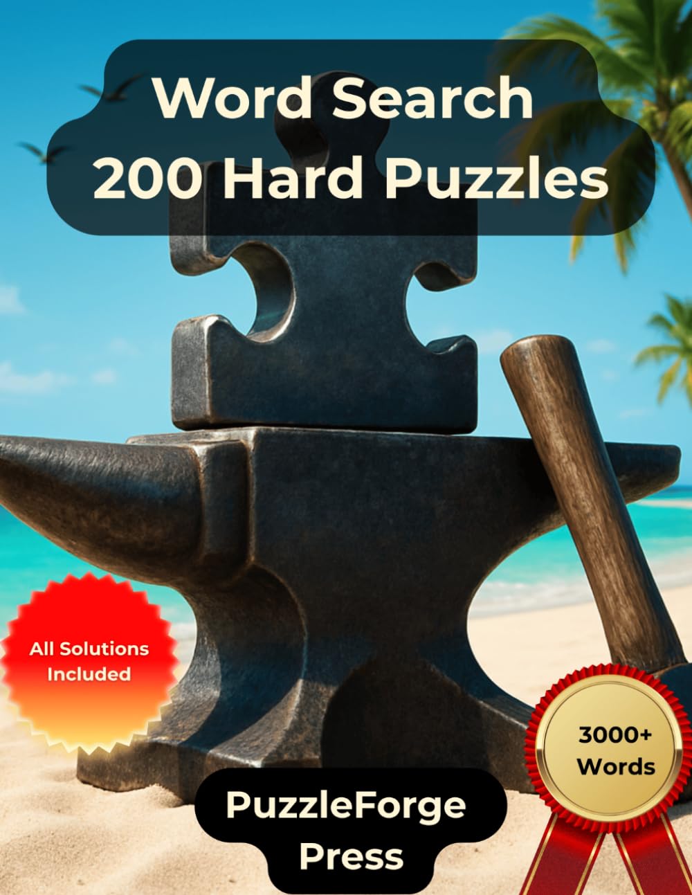 Word Search – 200 Hard Puzzles: Large Print for Adults and Seniors | 3000+ Words | 2 Puzzles Per Page | Solutions Included | Challenging Word Search ... Puzzle Challenge for Serious Puzzle Fans)