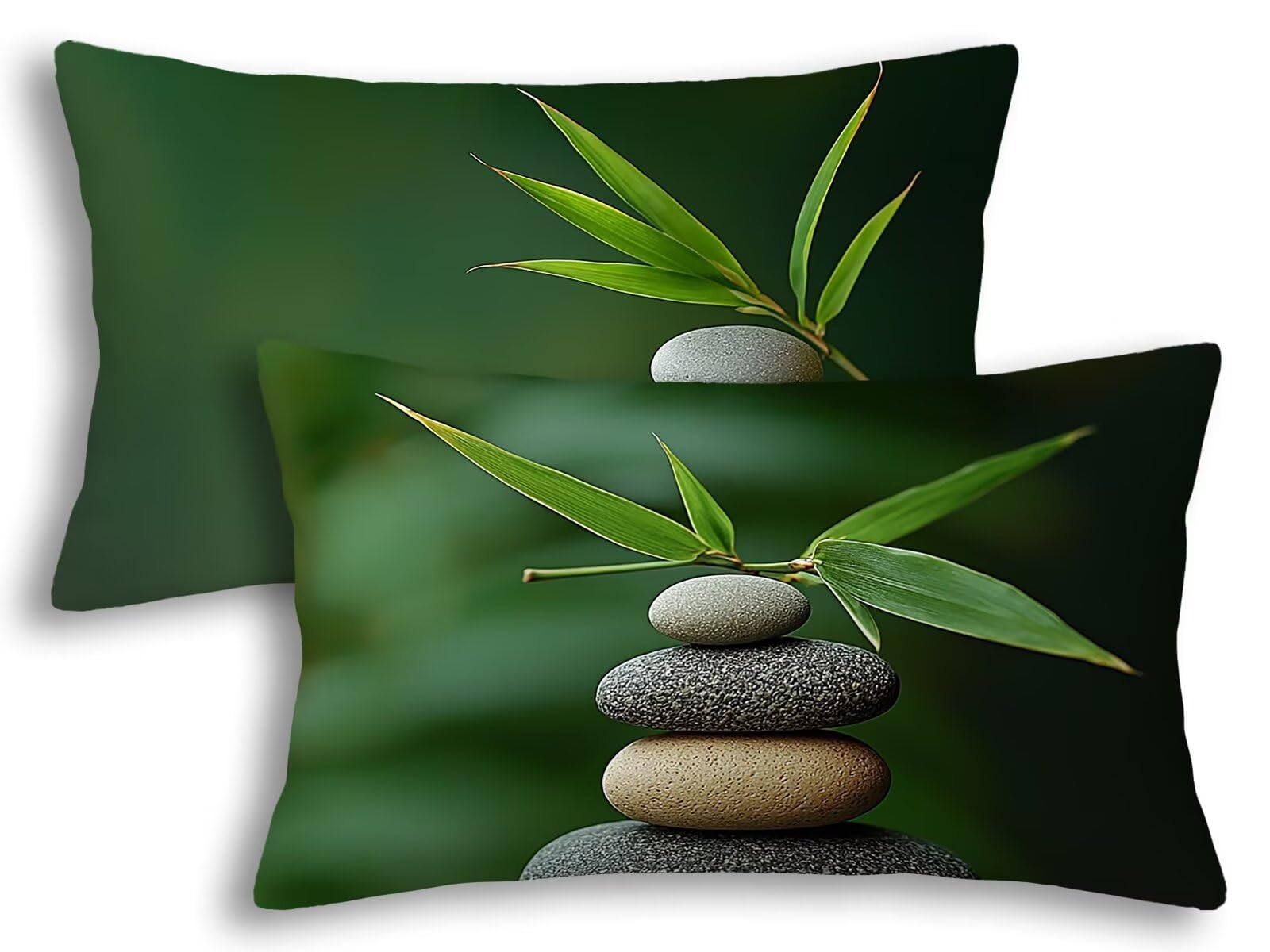 Housse de coussin de jardin étanche verte 40x80 rectangulaire pour canapé extérieur