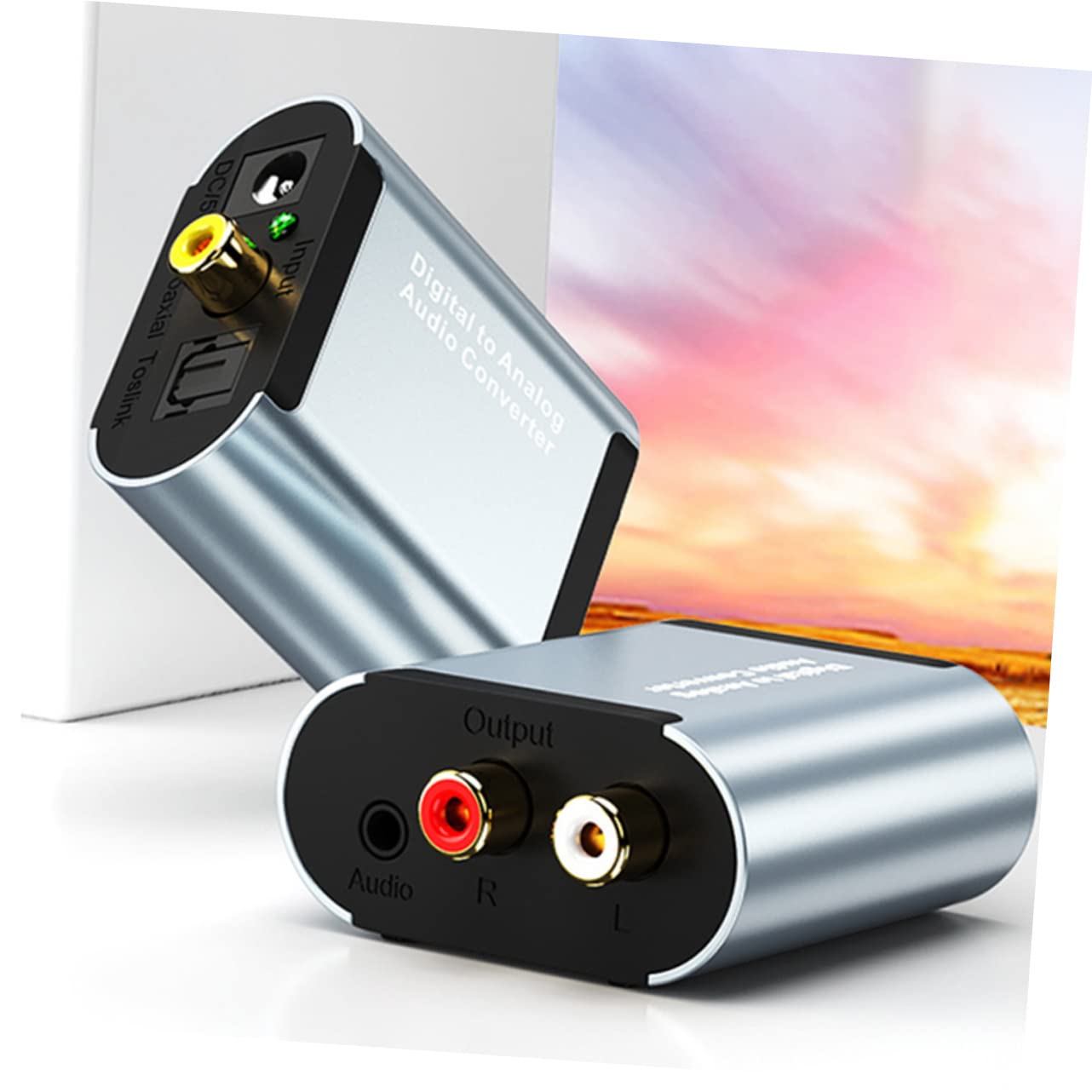 Hemobllo 2sets Convertitore Audio Convertitore Coassiale e Adattatore Per Domestici